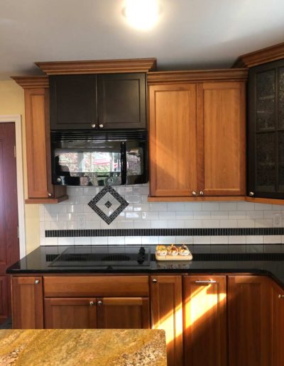 Riverside kitchen and bath kitchen for sale focus on microwave and electric stove