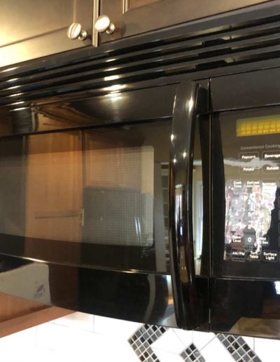 Riverside kitchen and bath kitchen for sale focus on microwave